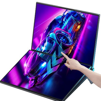 Picture of Hot Sale 16+16 Inch Intel i5 i7 12gen CPU 16GB Dual Touch Screen Laptop For Homeme