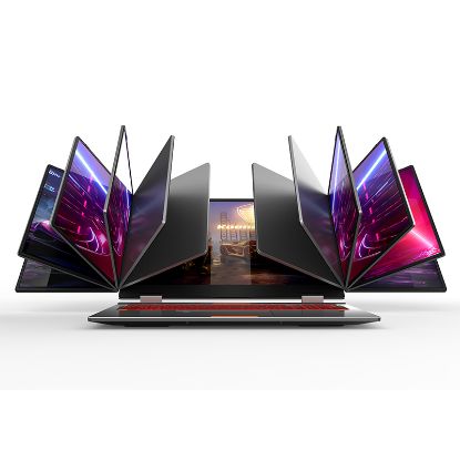 Picture of Three-screen face unlock Core i7 laptop new product metal gaming office business thin portable deformation book 16.1 inch