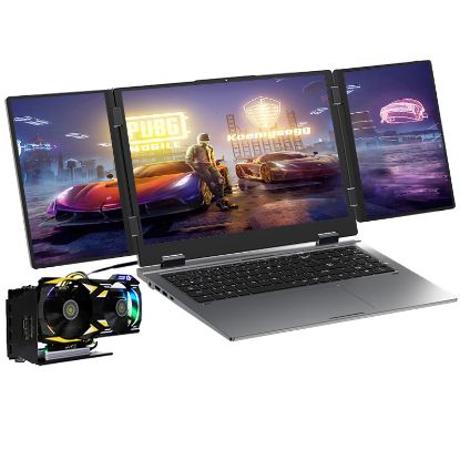 Picture of Three-screen face unlock Core i7 laptop new product metal gaming office business thin portable deformation book 16.1 inch