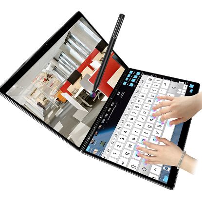 Picture of 13.3 Double -screen dual -touch Intel thin and thin copy virtual touch keyboard Student business business office design high performance book