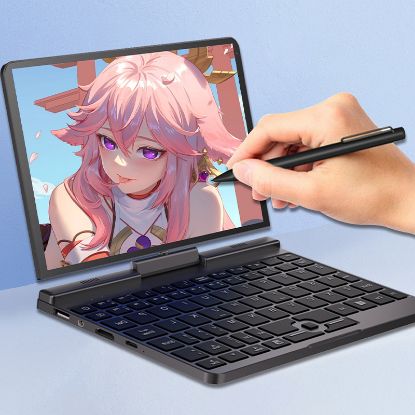 Picture of 2 in 1 8 Inch LCD Screen Touch Screen Mini Laptops computer N95 Portable 360 degree rotation Notebook PC
