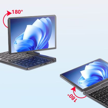 Picture of 2 in 1 8 Inch LCD Screen Touch Screen Mini Laptops computer N95 Portable 360 degree rotation Notebook PC