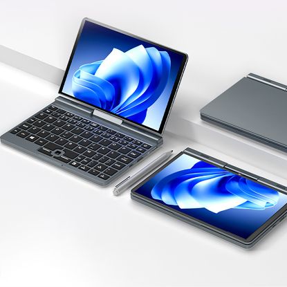 Picture of 2 in 1 8 Inch LCD Screen Touch Screen Mini Laptops computer N95 Portable 360 degree rotation Notebook PC