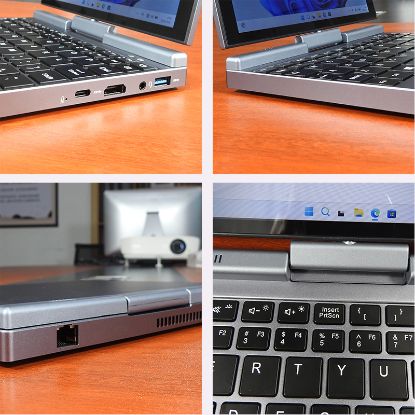 Picture of 2 in 1 8 Inch LCD Screen Touch Screen Mini Laptops computer N95 Portable 360 degree rotation Notebook PC
