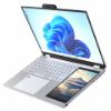 Picture of 15.6 inch dual screen laptop intel Celeron N5105 DDR4 16GB SSD 256GB Win11 small screen 7 inch touch screen laptop computer