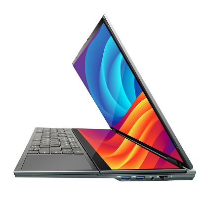 Picture of 16.1 inch+14 inch dual screen notebook Intel Core i7 10750H DDR4 16GB RAM 256GB ROM Win 11 notebook computer