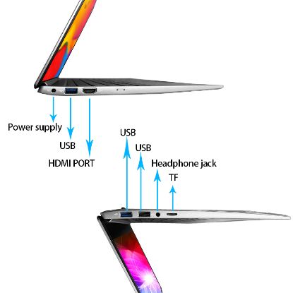Picture of 15.6inch Laptop Metal Cases Windows 10 8GB RAM 128GB EMMC Storage Intel Celeron Processor