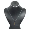 Picture of Pure Silver Necklace With Natural Tiger Eye Unisex / 7.3 Gram