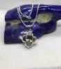 Picture of Pure Silver Necklace With Natural Green Amethyst/17.7 Gram