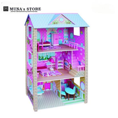 Show details for WOODEN DOLL HOUSE 1061 Picture of WOODEN DOLL HOUSE 1061