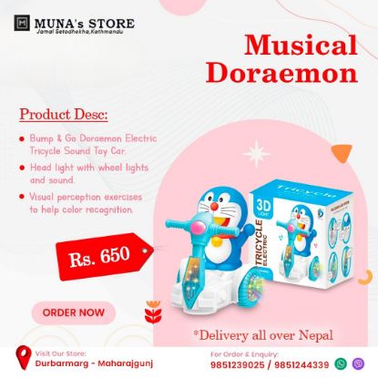 Show details for MUSICAL DORAEMON TOY FOR TODDLERS Picture of MUSICAL DORAEMON TOY FOR TODDLERS