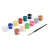 Picture of Doms Tempera Water Color | 12 Shades | Gold & Silver Included | Bright & Smooth Painting With Free Brush