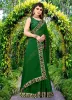 Picture of Printed Banarasi Lycra Blend, Chiffon Saree (Green)