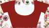 Picture of Printed Banarasi Lycra Blend, Chiffon Saree (Maroon, Gold)