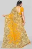 Picture of Printed Daily Wear Georgette Saree (Yellow, Beige)