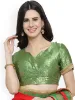 Picture of Temple Border Bollywood Chiffon Saree (Red)