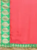 Picture of Temple Border Bollywood Chiffon Saree (Red)