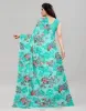 Picture of Printed Daily Wear Chiffon, Georgette Saree (Blue)