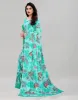 Picture of Printed Daily Wear Chiffon, Georgette Saree (Blue)