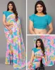 Picture of Printed Daily Wear Chiffon, Georgette Saree (Multicolor)