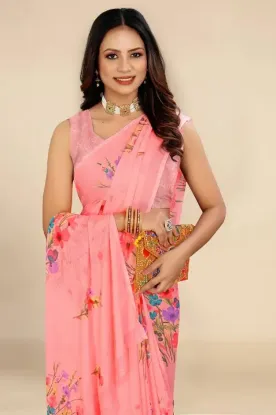 Picture of Digital Print Daily Wear Georgette Saree