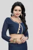 Picture of Dyed Daily Wear Georgette Saree (Blue)