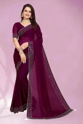 Picture of Embellished Bollywood Georgette Saree