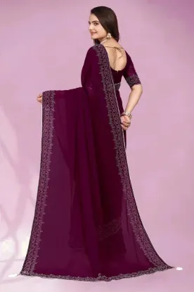 Picture of Embellished Bollywood Georgette Saree