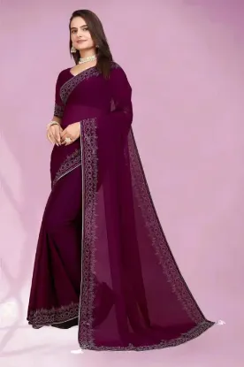 Picture of Embellished Bollywood Georgette Saree