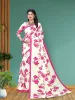 Picture of Floral Print Bollywood Georgette Saree (Pink)