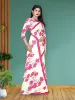 Picture of Floral Print Bollywood Georgette Saree (Pink)