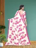 Picture of Floral Print Bollywood Georgette Saree (Pink)