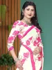 Picture of Floral Print Bollywood Georgette Saree (Pink)