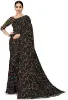 Picture of Printed, Floral Print Daily Wear Georgette Saree (Black)