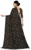Picture of Printed, Floral Print Daily Wear Georgette Saree (Black)
