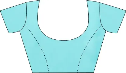 Picture of Solid/Plain Bollywood Georgette Saree (Light Blue)