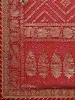 Picture of Red & Gold-Toned Woven Design Bandhani Saree For Wedding