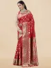 Picture of Ethnic Motifs Woven Designed Zari Banarasi Saree