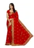 Picture of Heavy Embroidery Work With Full Diamond(stone) Handwork Saree