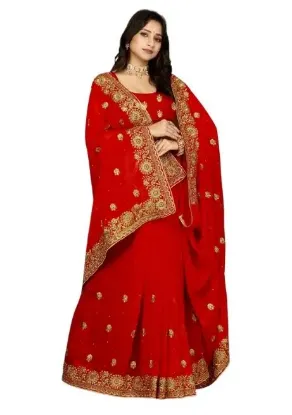 Picture of Heavy Embroidery Work With Full Diamond(stone) Handwork Saree