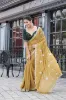 Picture of Embroidered, Embellished Bollywood Silk Blend Saree (Yellow)