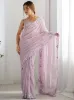 Picture of Women's Georgette Embellished Saree With Unstitched Blouse