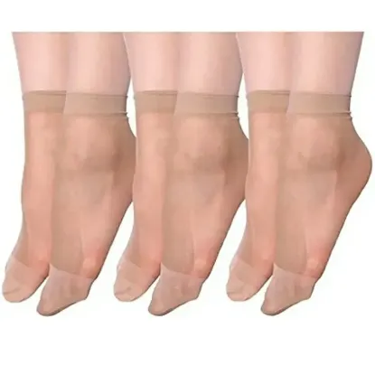 Show details for 3 Pairs Women's Nylon Transparent Socks Picture of 3 Pairs Women's Nylon Transparent Socks