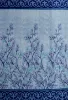 Picture of 2 Piece Garden Panel Eyelet Polyester Door Curtains - 7 Feet, Blue