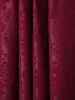 Picture of Polyester Printed Blackout Emboss Window Grommet Curtains (Pack of 2, 5 Feet, Maroon)