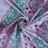 Picture of Polyester Blackout Printed Door Opaque Curtains (Pack of 2, 7 Feet, Green), Grommet Curtains