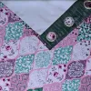 Picture of Polyester Blackout Printed Door Opaque Curtains (Pack of 2, 7 Feet, Green), Grommet Curtains
