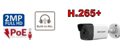 Show details for HIKVISION 2MP IR Bullet H.265+ Network Camera (Built-in Microphone & SD Card Slot) DS‐2CD1023G0‐IUF Picture of HIKVISION 2MP IR Bullet H.265+ Network Camera (Built-in Microphone & SD Card Slot) DS‐2CD1023G0‐IUF