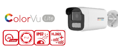 Show details for HIKVISION 2MP ColorVu Lite+ Bullet Network Camera (DS‐2CD1T27G2‐L) Picture of HIKVISION 2MP ColorVu Lite+ Bullet Network Camera (DS‐2CD1T27G2‐L)