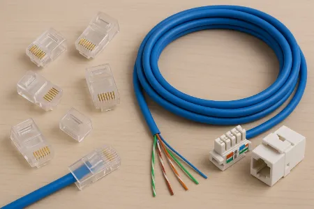 Picture for category RJ45 Plugs, Wire & Connectors